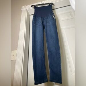 Indigo Blue~NWT~Maternity~A La Cheville~Stretch Denim~Ankle~Jeans~Size M (8/10)
